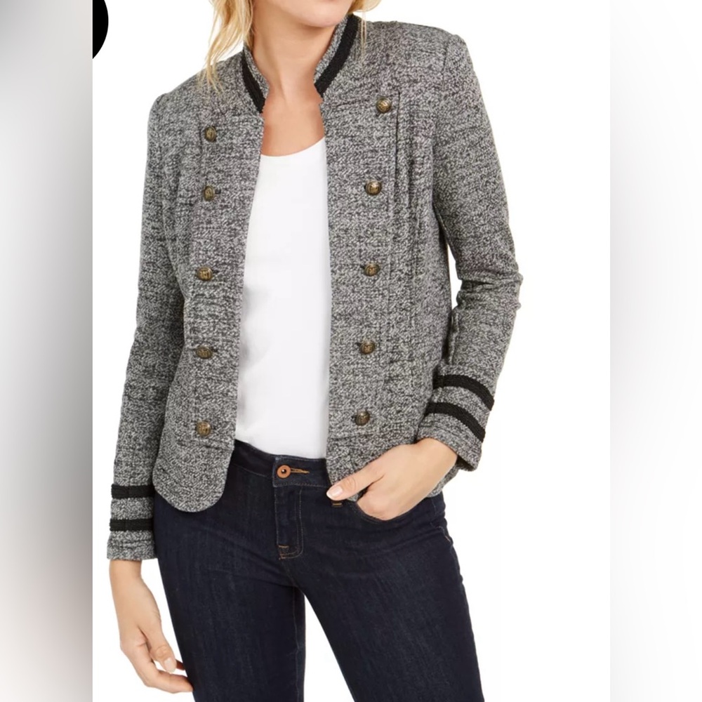 Tommy Hilfiger Women's Marled Military Band Jacket size Large